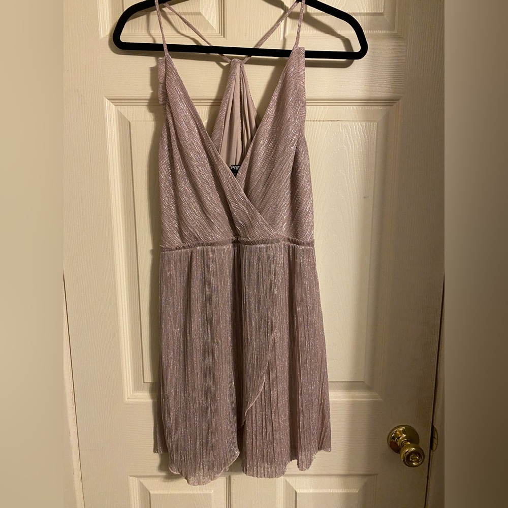 Blush Shimmery Express Dress